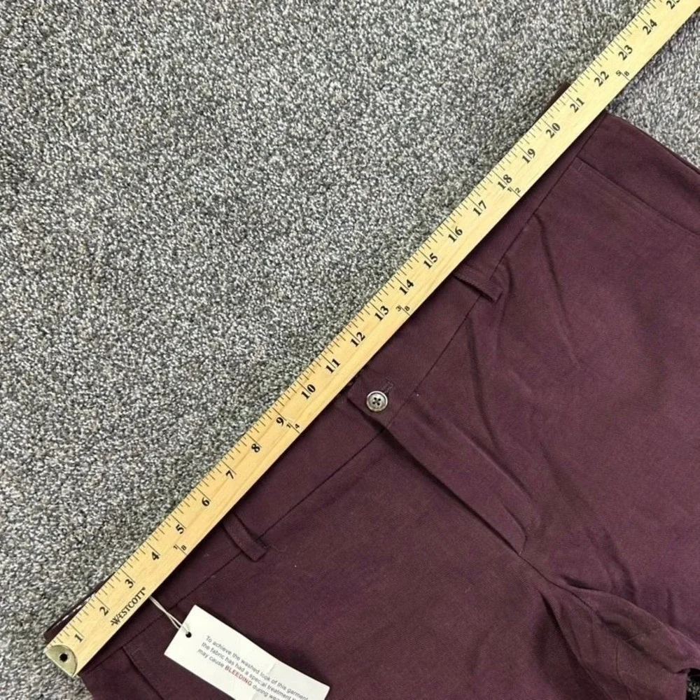 NEW Suitsupply Maroon Slim Fit Cotton Chinos Mens 44 Fits 42x36 Casual Work READ
